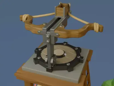 X-B0W Low-poly 3D model