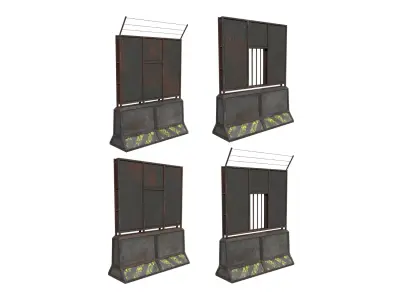  Concrete RoadBlock Barrier Barricade Pack 21