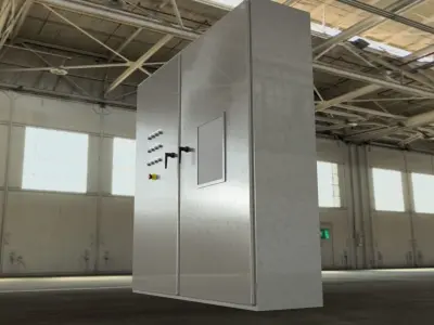 Control Panel 2000mm x 2000mm x 500mm Deep 3D model