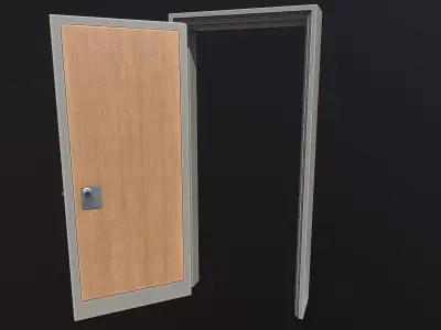 Office Door Low-poly 3D model buy