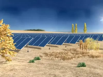 Photovoltaic power generation 3D model