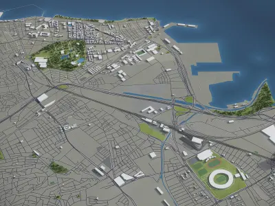 Izmir  Low-poly 3D model