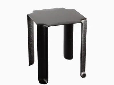Stackable Plastic Chair A 03 3D model