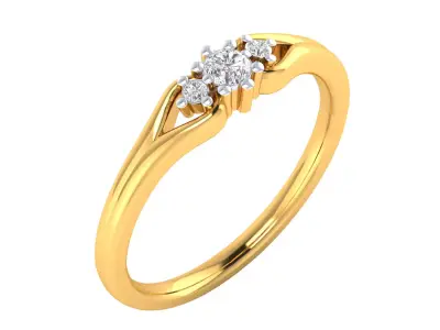 Women Ring Render 3dm STL MTL SLC JCD OBJ FBX Details 3D print model 44