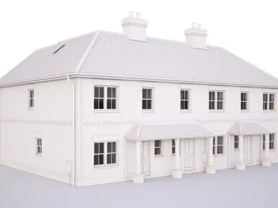 British House Cannon Court Road 3D model