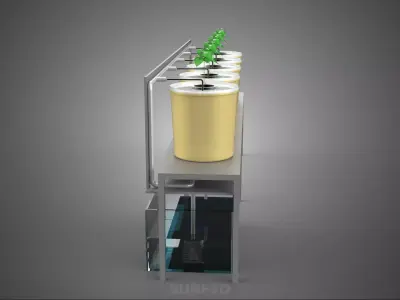 CULTIVATION FRUITS VEGETABLES PLANT HYDROPONIC FARMING GARDENING 3D model