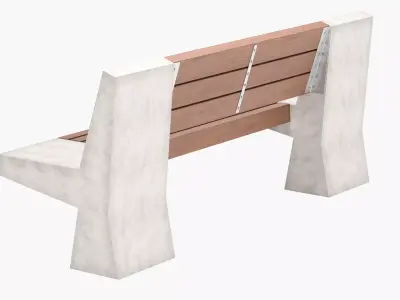 Street Bench V2 3D model