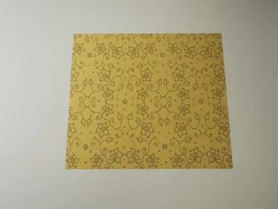 Machine Made Yellow Carpet 3D model 3D model