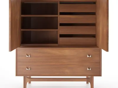 Broyhill Brasilia Tall Dresser - Gentleman Chest 3D print model