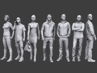  Complete Lowpoly People Pack 