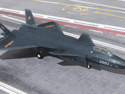  Chinese Supercarrier and Stealth Chengdu J 20 