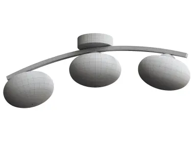  Yonah 3 Light Semi Flush Bar Ceiling Light 3D model