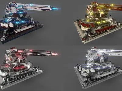 Large Particle Cannon 3D model