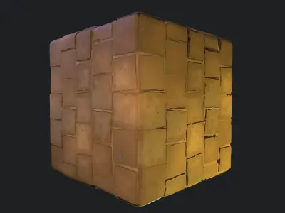 Stylized Desert Tiles Material 07 - Substance 3D Designer Texture