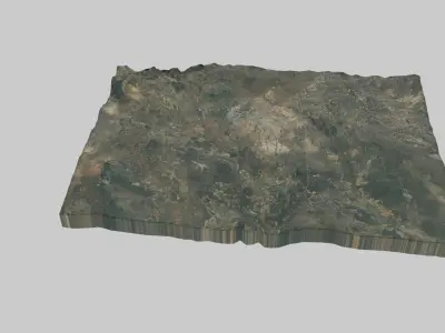 Bulawayo City Low-poly 3D model