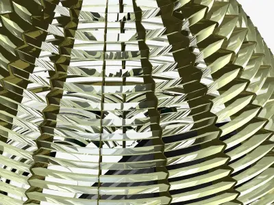 Fresnel Lens for Lighthouse 1st Oreder 3D model