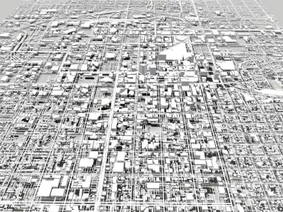 Cityscape Salt Lake City Utah USA 3D model