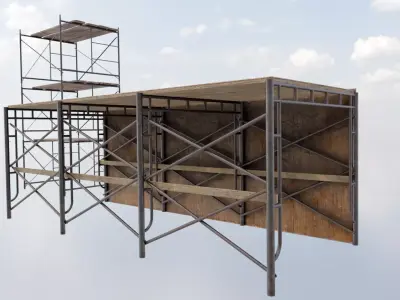 Scaffold - Scaffolding Tower Low-poly 3D model