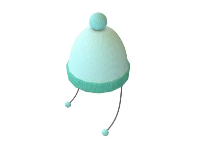 Winter Hat V1 002 Low-poly 3D model