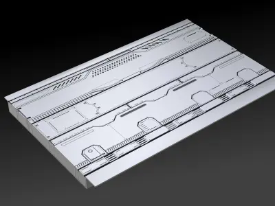 SCI-FI FLOOR PANELS VOL 02 3D model