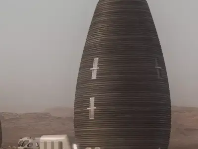 Scifi Mars Habitat  3D model