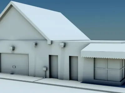 sevel-elevan store game model 3D model