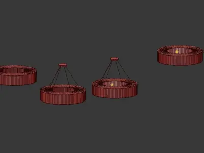 Ceiling Light Set by Bonjur Abajur 3D model