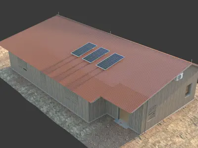 Small Camp  Low-poly 3D model