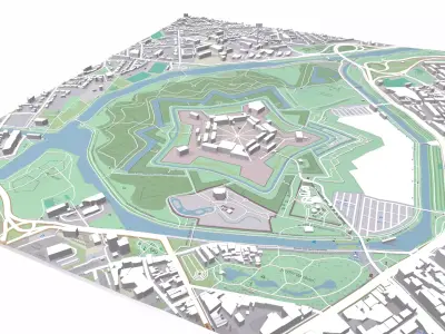 The Citadel of Lille France 3D model