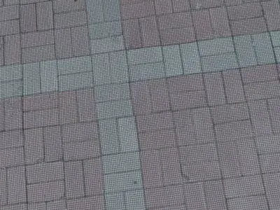  Pavement Tiles Scan Low-poly 3D model