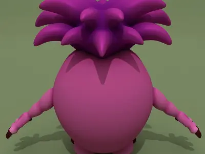 Cartoon Monster Freddy 3D model