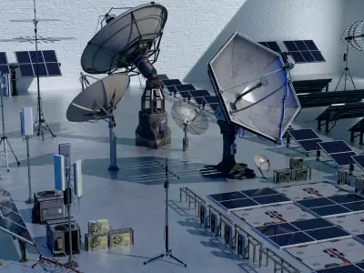 Eletronics for buildings 3D Model Pack