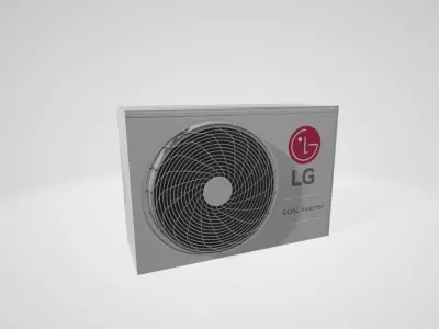 LG SPLIT air conditioner Free low-poly 3D model