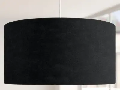 Black Jasper Light Drum Pendant - 2 Colour 3D model