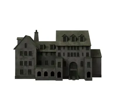 Haunted Hospital Abandoned Horror Environment Prop 3D model