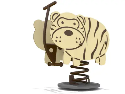 Tiger Rider Playground Low-poly 3D model