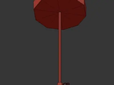 TRIAD umbrella on tripod 3D model