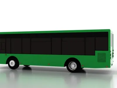 Bus Bogdan A50110 UA Low  Low-poly 3D model