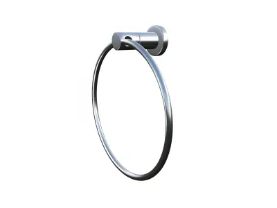 Round Towel Holder 3D model