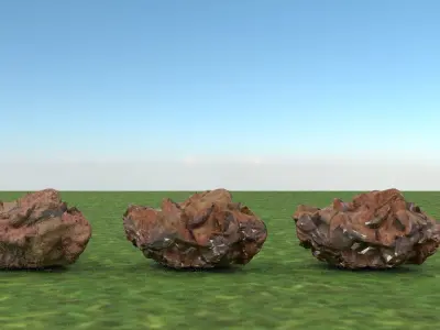 laos Rock and LODs 3D model