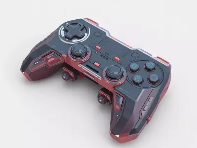 Futuristic Sci-Fi Gamepad 3D Model Low-poly 3D model