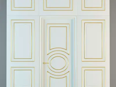 Union Grand GR01 door with panels 3D model