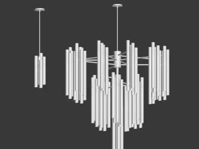 Burj Chandelier Pendant Luxxu 3D model