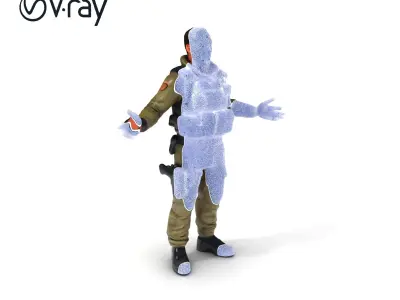 Tactical Operative D Character Model  Rigged and Animated Sol... Low-poly 3D model