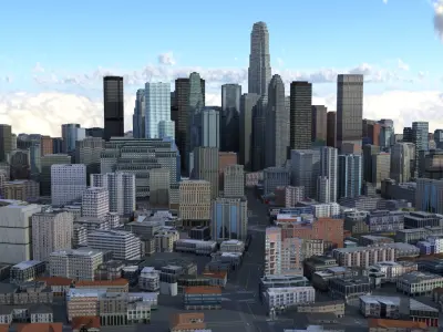 City 77 Low-poly 3D model