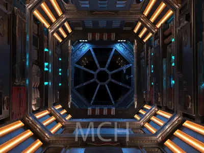 Scifi Corridor  3D model