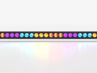 LED Bar Batten Low-poly 3D model