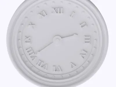 miniature Wall clock  3D print model