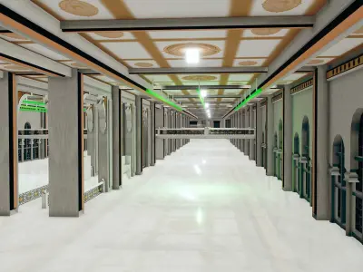 Safa Marwa Interior - Hajj and Umrah Low-poly 3D model