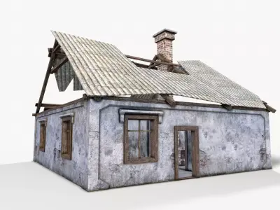 Old House 03 Low-poly 3D model